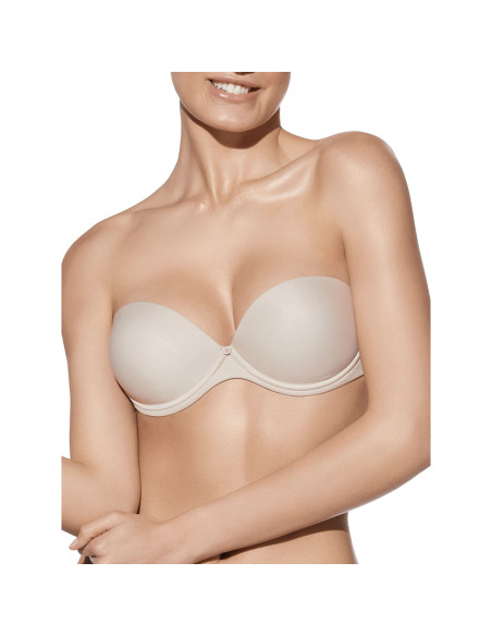 Montse Pedrosa | Sujetador Carlota Doble Push Up de Selene color Tierra
