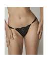 Montse Pedrosa | Tanga de Tira Federica 61100 de Selmark color Negro