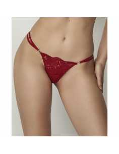 Montse Pedrosa | Tanga de Tira Federica 61100 de Selmark color Rojo