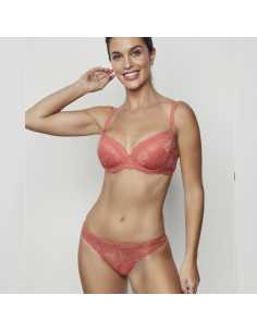 Montse Pedrosa | SSujetador Agatha 31217 de Selmark color Coral