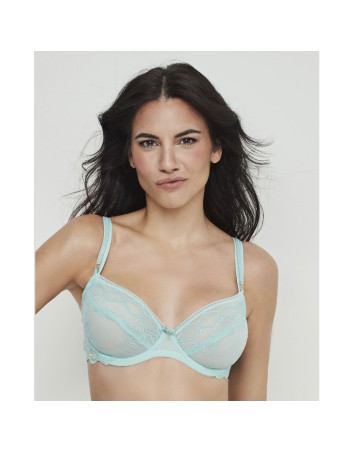 Montse Pedrosa | Sujetador Manuela 31311 de Selmark color Turquesa