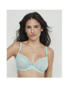 Montse Pedrosa | Sujetador Manuela 31311 de Selmark color Turquesa