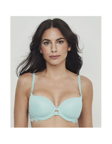 Montse Pedrosa | Sujetador Manuela 31327 de Selmark color Turquesa