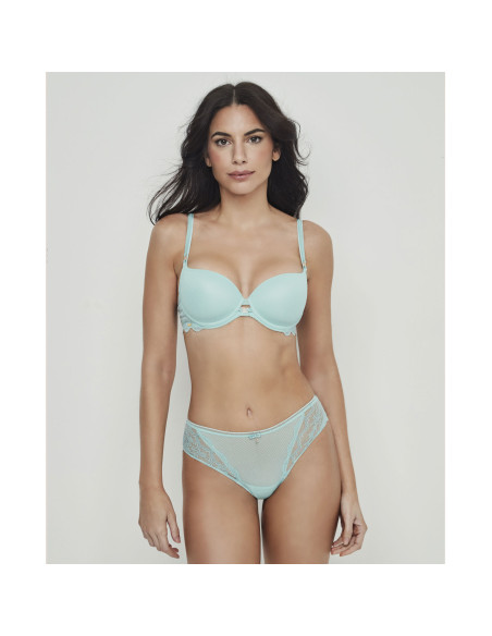 Montse Pedrosa | Sujetador Manuela 31327 de Selmark color Turquesa