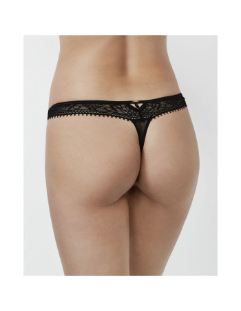 Montse Pedrosa | Tanga Aurum 90901 de Selmark By Pilar Rubio color Negro 2