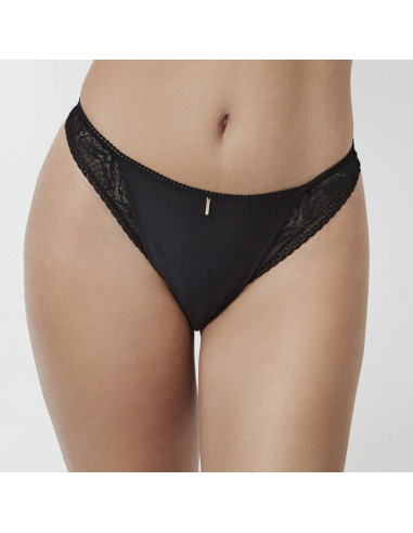 Montse Pedrosa | Tanga Malitzia 61201 de Selmark color Negro