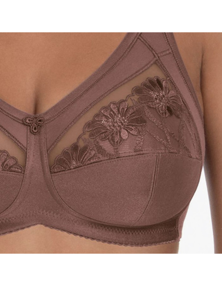 Montse Pedrosa | Sujetador Fleur 5653 Berry de Rosa Faia