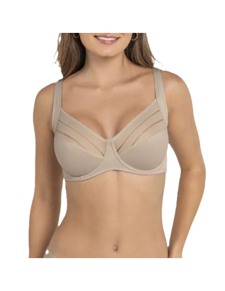Montse Pedrosa | Sujetador Natural Support 091008 de Leonisa color Nude
