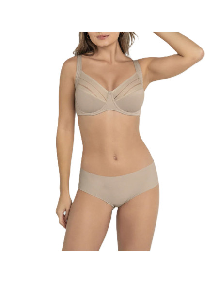 Montse Pedrosa | Sujetador Natural Support 091008 de Leonisa color Nude