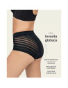 Montse Pedrosa | Braga Faja de Control Suave con Bandas de Tul 012903 de Leonisa color Negro