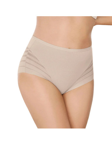 Montse Pedrosa | Braga Faja de Control Suave con Bandas de Tul 012903 de Leonisa color Brown