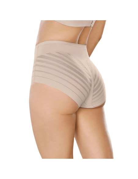Montse Pedrosa | Braga Faja de Control Suave con Bandas de Tul 012903 de Leonisa color Brown