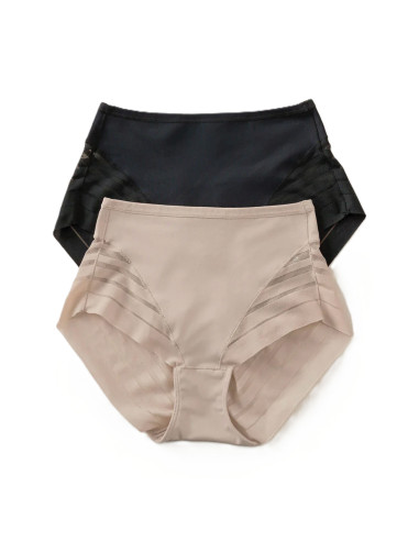Montse Pedrosa | Pack 2 Braga Faja de Control Suave con Bandas de Tul 012903 de Leonisa