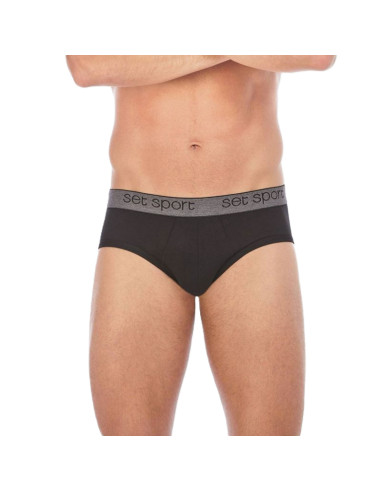Montse Pedrosa | Slip Algodón 13452 de Set color Negro