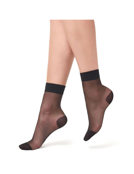 Montse Pedrosa | Tobillero First 15 Calzino de Filodoro color Negro