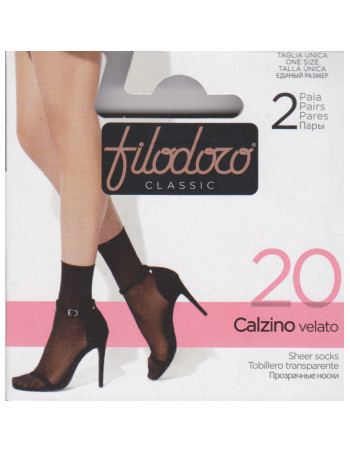 Montse Pedrosa | Calcetín Tobillero Transparente Rulo 20 de Filodoro