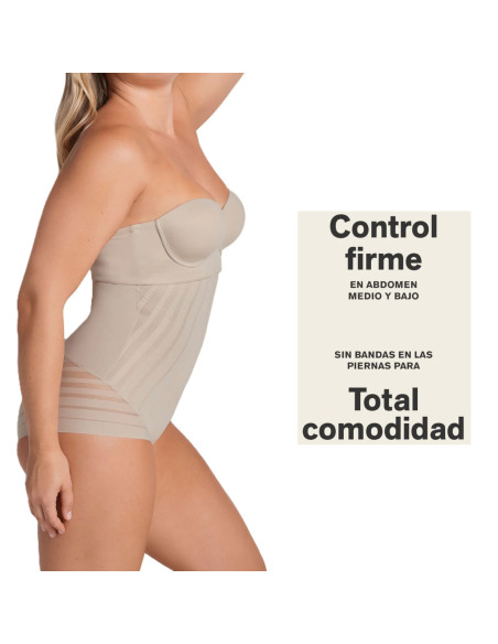 Montse Pedrosa | Braga Faja de Control Alta 012906 de Leonisa color Nude