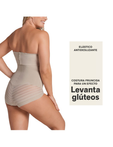 Montse Pedrosa | Braga Faja de Control Alta 012906 de Leonisa color Nude
