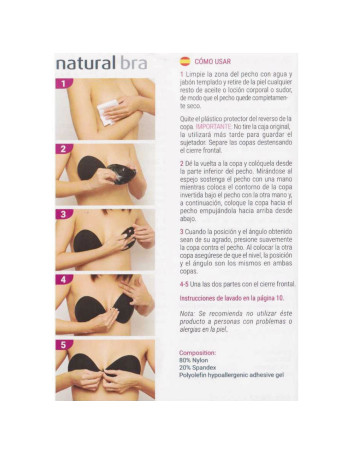Montse Pedrosa | Cúpulas Adhesivas de Silicona Natural Bra 23017 color Nude 2