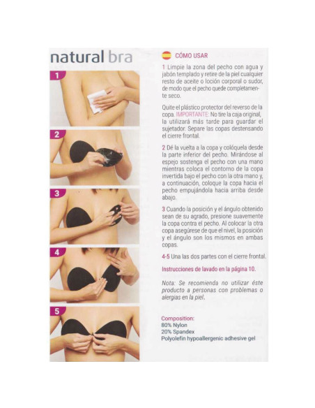 Montse Pedrosa | Cúpulas Adhesivas de Silicona Natural Bra Push Up 23018 color Nude