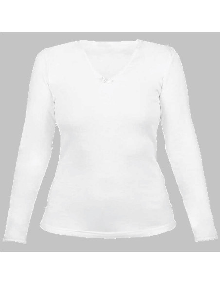 Montse Pedrosa | Camiseta Algodón 801 de Capitana color Blanco