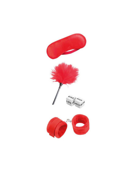 Montse Pedrosa | Set de Bondage para Principiantes Starters 4 Piezas Rojo