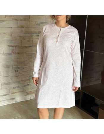 Montse Pedrosa | Camisón Manga Larga Algodón 6567 de Lin color Unico