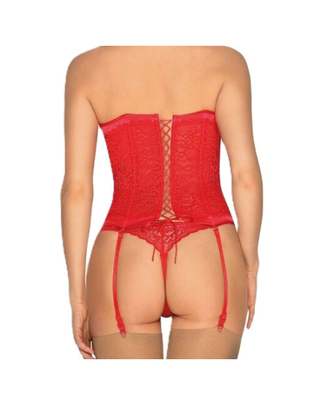 Montse Pedrosa | Corset y Tanga Flameria Limited Colour Edition de Obsessive L/XL color Unico