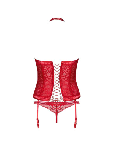 Montse Pedrosa | Corset y Tanga Flameria Limited Colour Edition de Obsessive L/XL color Unico