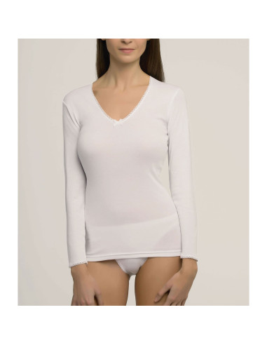 Montse Pedrosa | Camiseta P01BT 1BT 0048 de Playtex - Princesa color Blanco