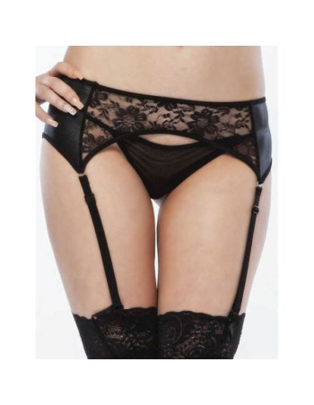 Montse Pedrosa | Set Liguero y Tanga de Queen Lingerie L/XL color Negro