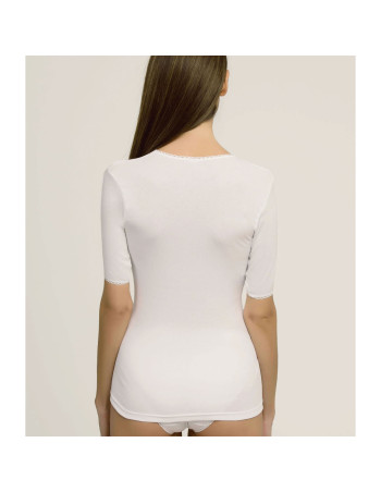 Montse Pedrosa | Camiseta P01BS de Playtex - Princesa color Blanco 2
