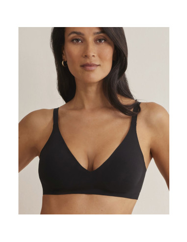 Montse Pedrosa | Sujetador Escote Profundo 24 horas 10615 de Selmark color Negro