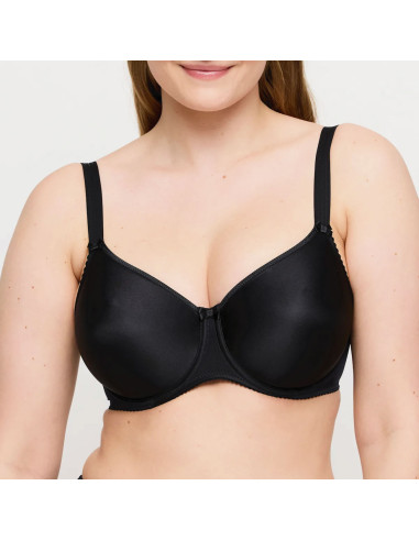 Montse Pedrosa | Sujetador Satin 0161330 Light Tan de PrimaDonna color Negro