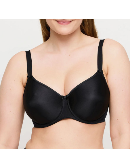 Montse Pedrosa | Sujetador Satin 0161330 Light Tan de PrimaDonna color Negro