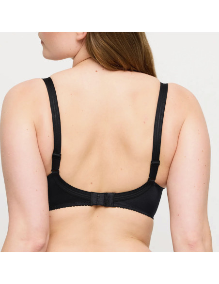 Montse Pedrosa | Sujetador Satin 0161330 Light Tan de PrimaDonna color Negro