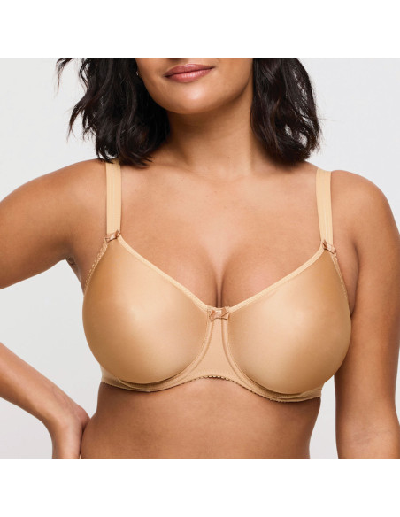 Montse Pedrosa | Sujetador Satin 0161330 Light Tan de PrimaDonna color Cognac