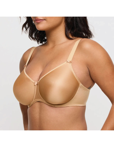 Montse Pedrosa | Sujetador Satin 0161330 Light Tan de PrimaDonna color Cognac