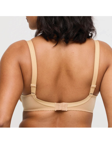 Montse Pedrosa | Sujetador Satin 0161330 Light Tan de PrimaDonna color Cognac