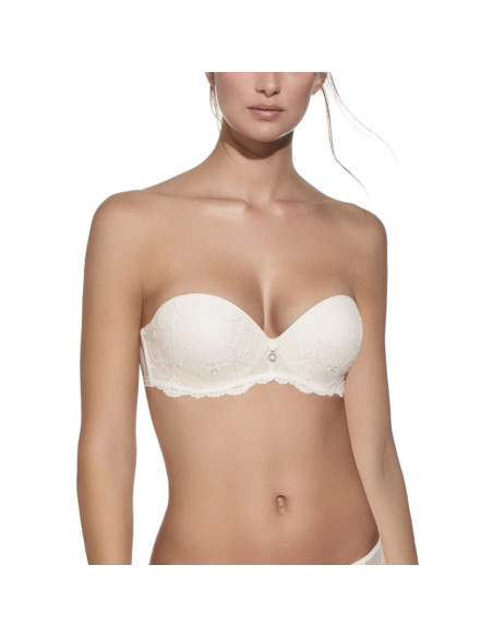 Montse Pedrosa | Conjunto 3 piezas Gala B Doble Push Up de Selene color Marfil