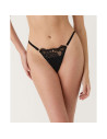Montse Pedrosa | Tanga Hilo Renatta 61300 de Selmark color Negro