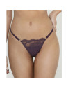 Montse Pedrosa | Tanga Hilo Renatta 61300 de Selmark color Berenjena