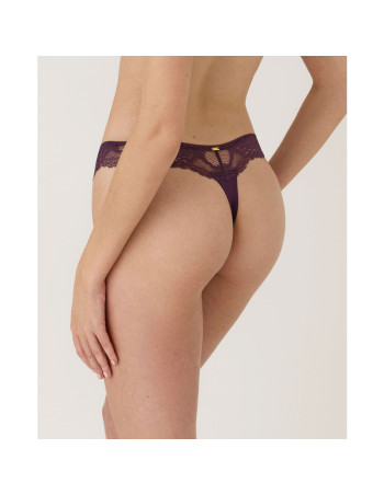 Montse Pedrosa | Tanga Renatta 61301 de Selmark color Berenjena 2