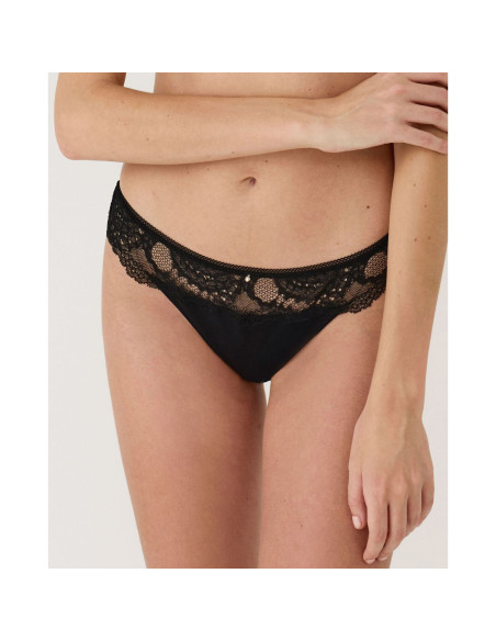 Montse Pedrosa | Braga Brasileña Renatta 61304 Negro de Selmark color Negro