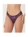 Montse Pedrosa | Braga Brasileña Renatta 61304 Negro de Selmark color Berenjena
