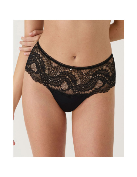 Montse Pedrosa | Tanga Culotte Renatta 61306 de Selmark color Negro