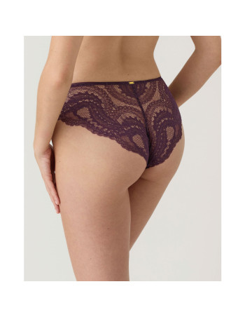 Montse Pedrosa | Braga Bikini Renatta 61307 de Selmark color Berenjena 2