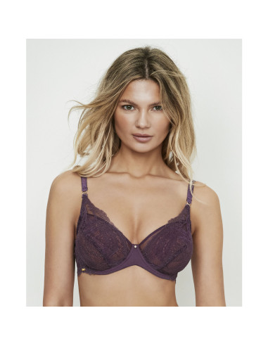 Montse Pedrosa | Sujetador Renatta 61311 de Selmark color Berenjena