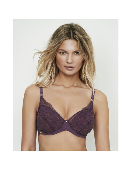 Montse Pedrosa | Sujetador Renatta 61311 de Selmark color Berenjena