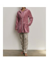 Montse Pedrosa | Pijama 3 Piezas N21863 de Promise color Rosa Vintage